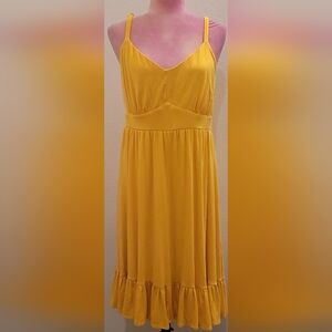 NWT Torrid Yellow Skater Dress Sz 1